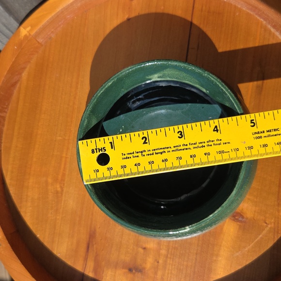 Handmade Glazed Ceramic Pottery 4.75" Succulent Planter - Picture 6 of 7